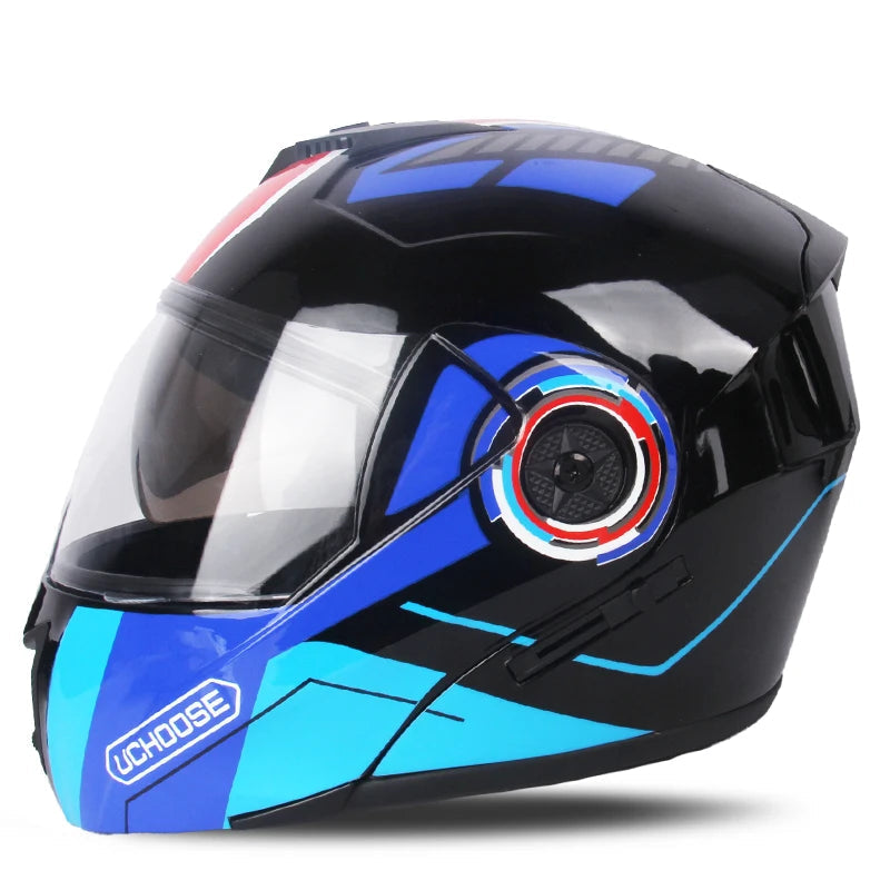 Racing Motobiker Flip-Up Helmet 