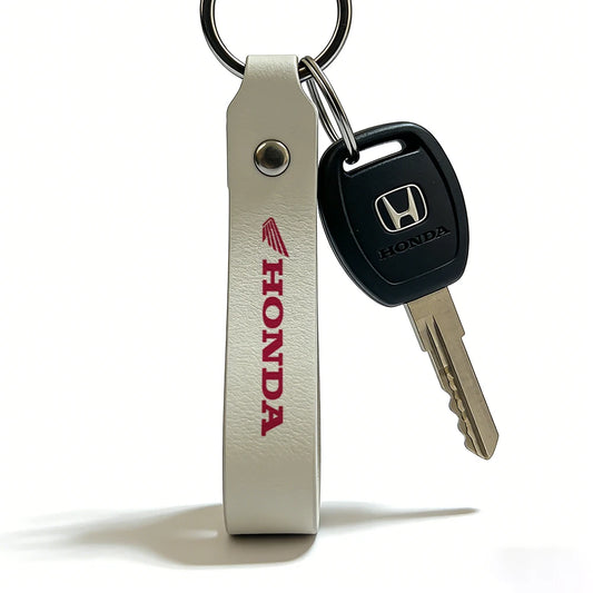 White Motorcycle Keychain