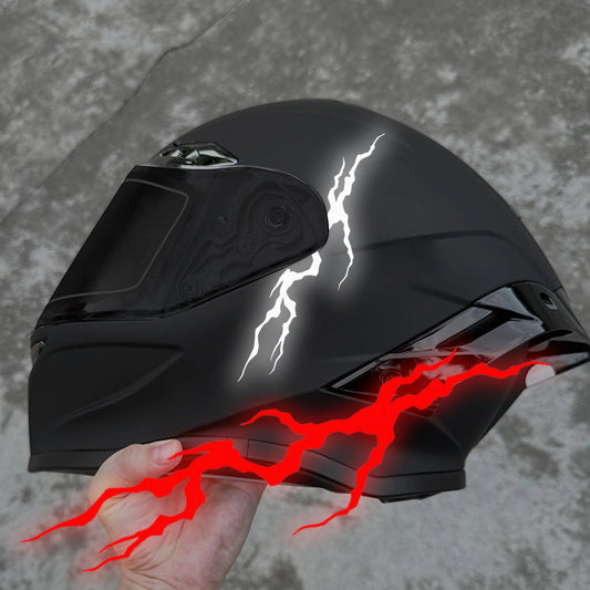 Reflective Lightning Helmet Sticker