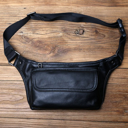 Men's Genuine Leather Waist Bag 