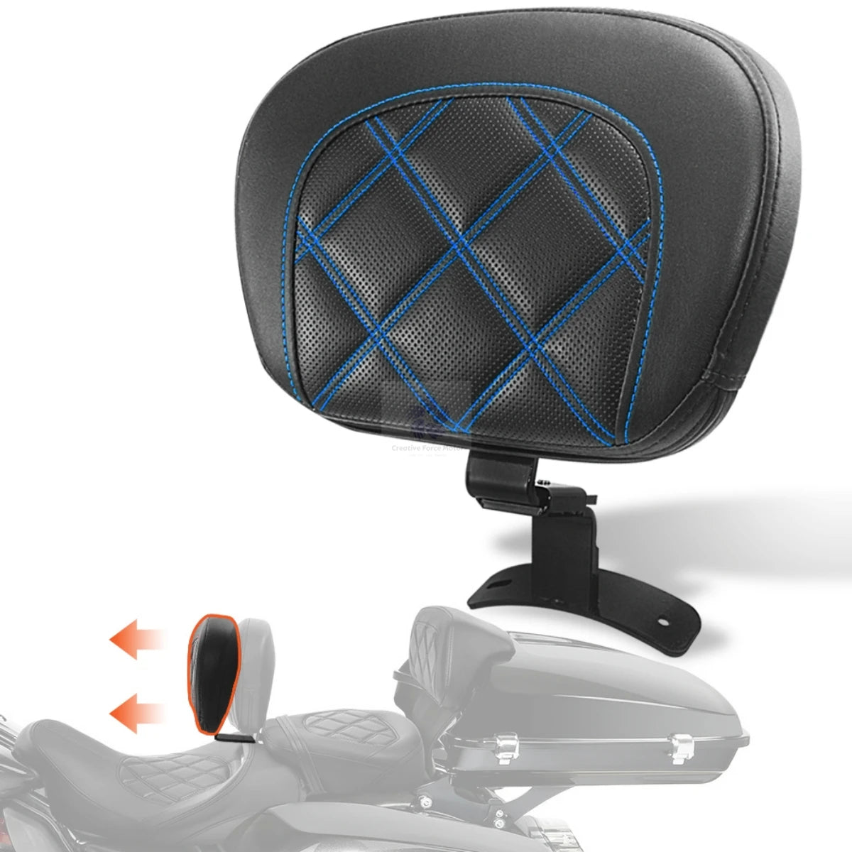 Rider Backrest Pad Touring Motorcycle 