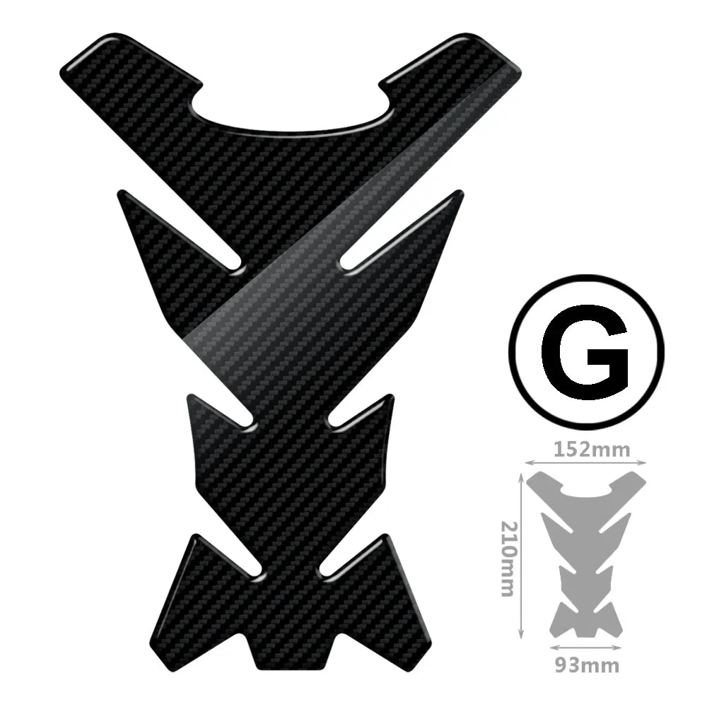 Carbon Motorcycle Tank Pad Protection