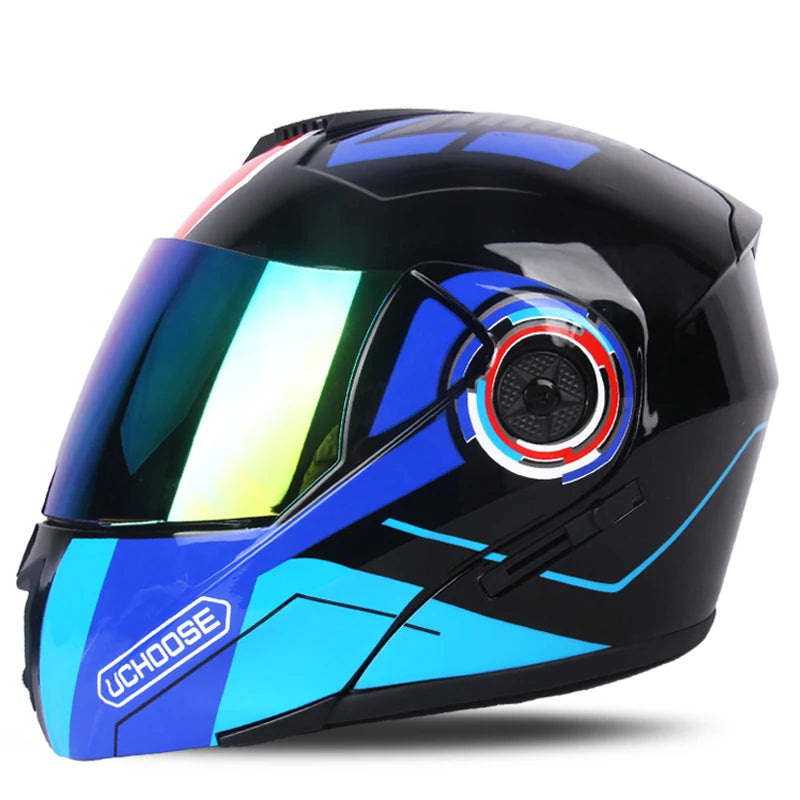 Racing Motobiker Flip-Up Helmet 