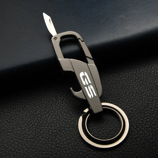GS Knife Metal Keychain 