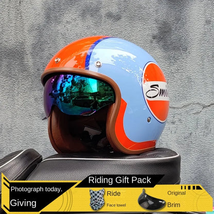 Open Face Half Motorcycle Helmet 