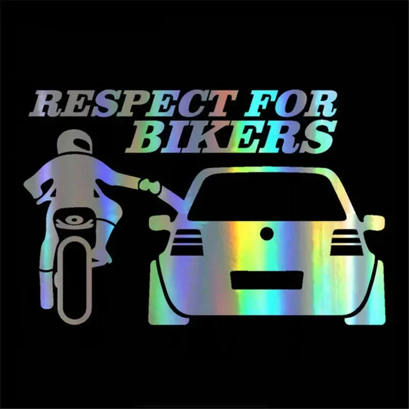 Pack d’autocollants holographiques de motard