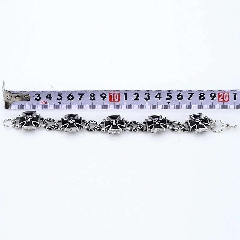 Cross Shape Skull Bracelet 