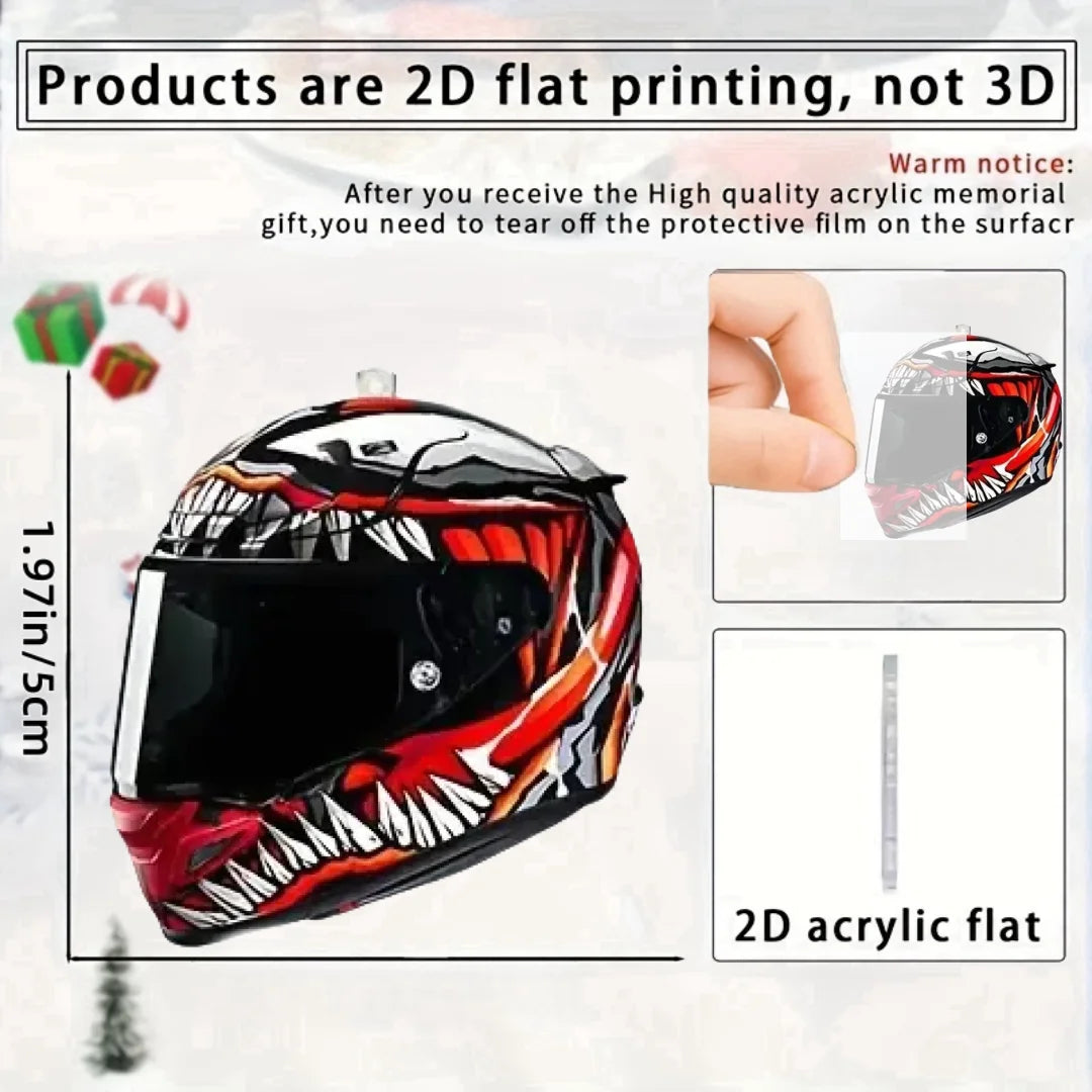 Monster Helmet Keychain