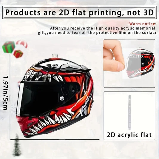 Monster Helmet Keychain