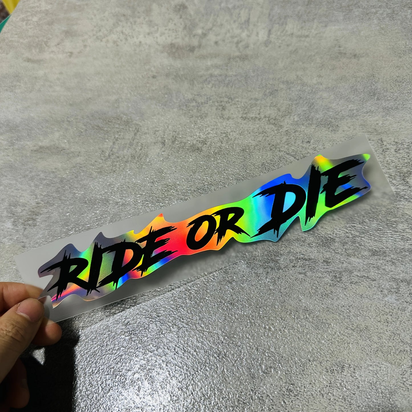สติ๊กเกอร์ติดหมวกกันน็อค Ride or Die