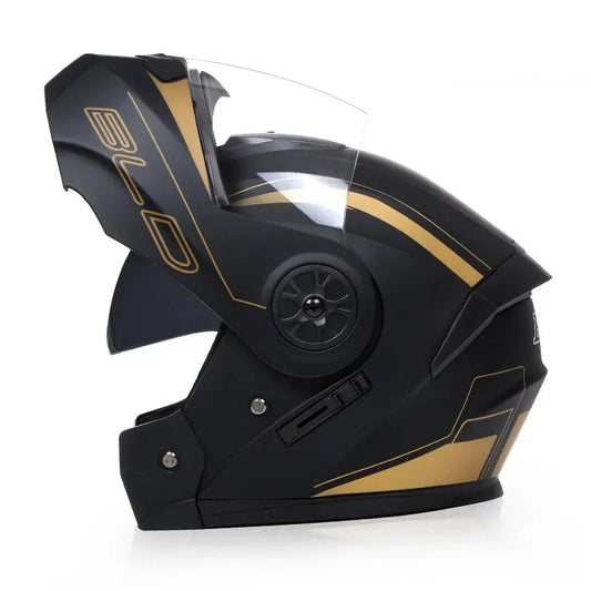 Dual Lens Flip Up Motorcycle Helmet 