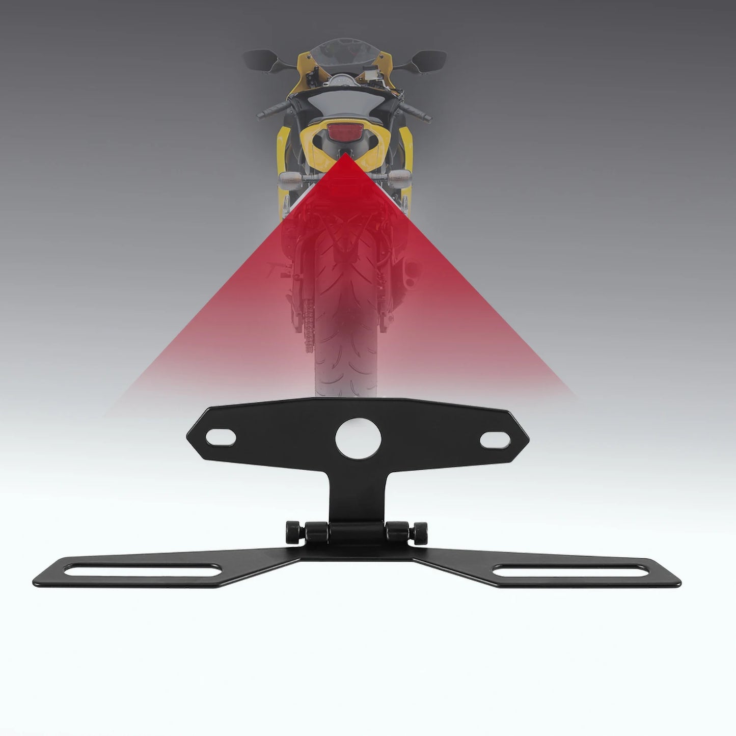 Motorcycle Adjustable License Plate Holder 
