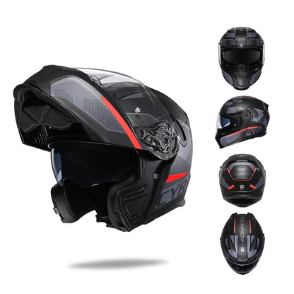 Flip Up Helmet – Premium Dual Visor 
