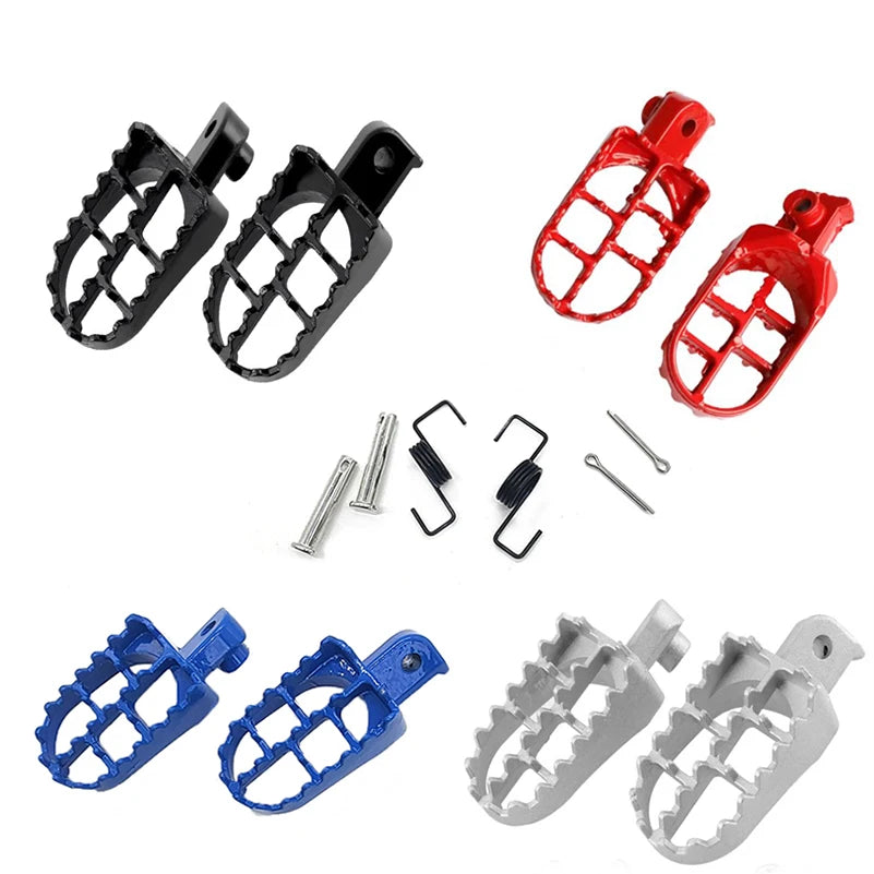 Motorcycle Foot Pegs – Universal Footrests for Dirt & Pit Bikes (1 Pair)