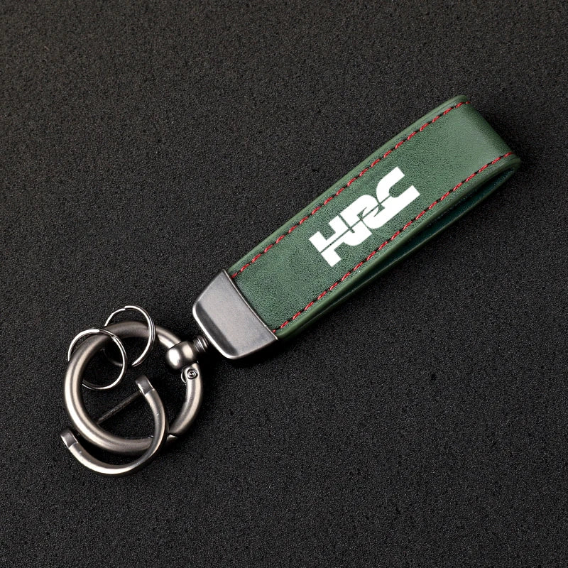 HRC Racing Leather Keychain HD