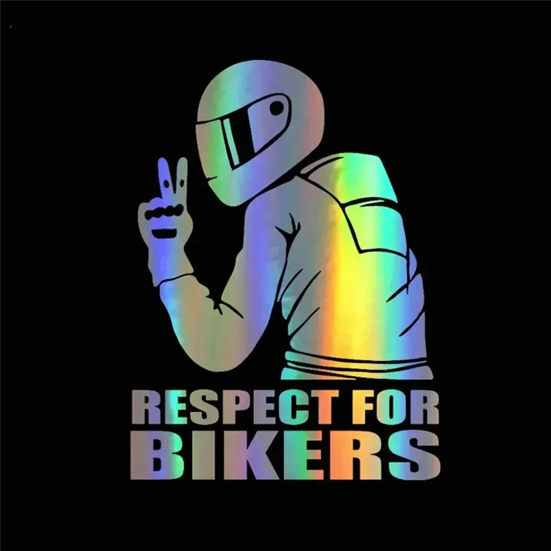 Pack d’autocollants holographiques de motard