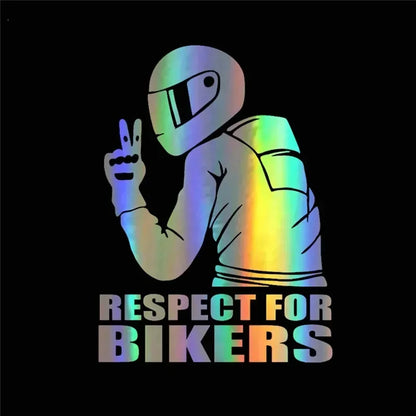 Pack d’autocollants holographiques de motard