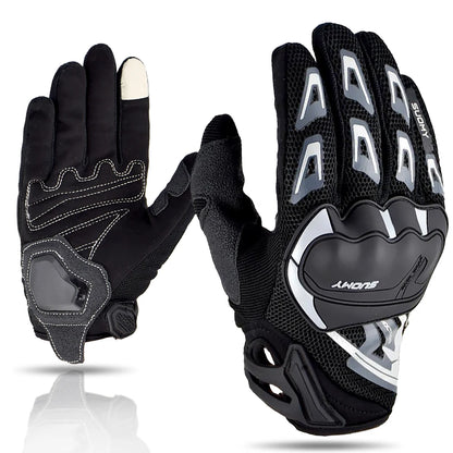 Gants de course à doigt complet respirant 