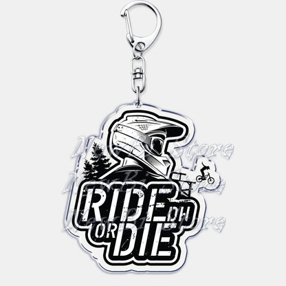 Ride or Die Letters Keyring