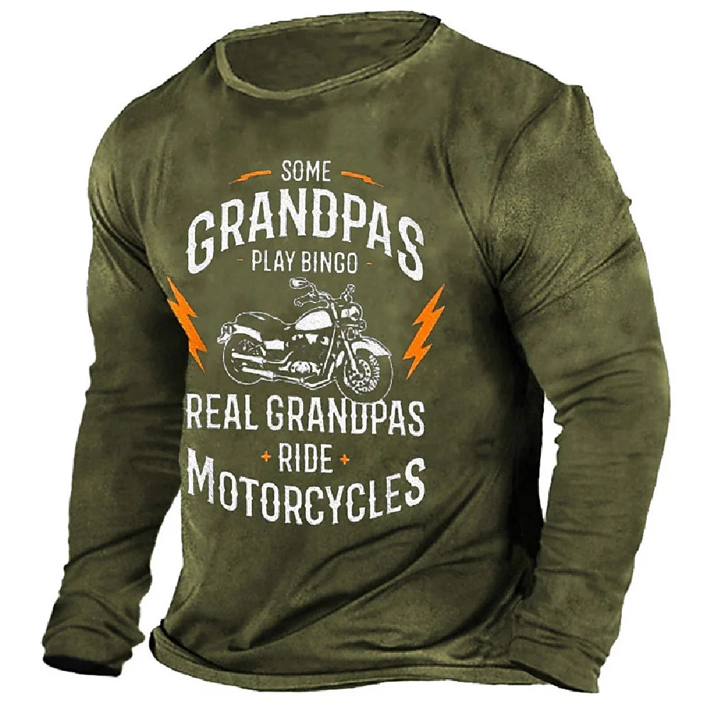 Grandpa Rider Long Sleeve Shirt