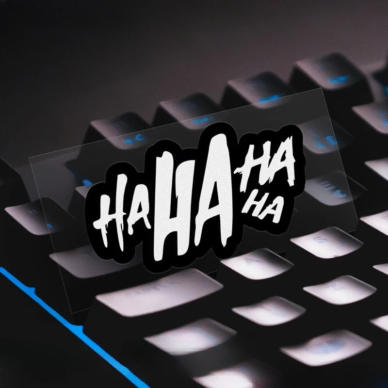 HA HA HA Motorcycle Sticker 