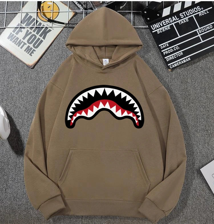 Shark Mouth Hoodie Cotton 