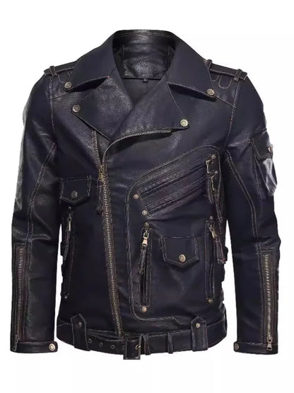 Motorcycle PU Leather Jacket 