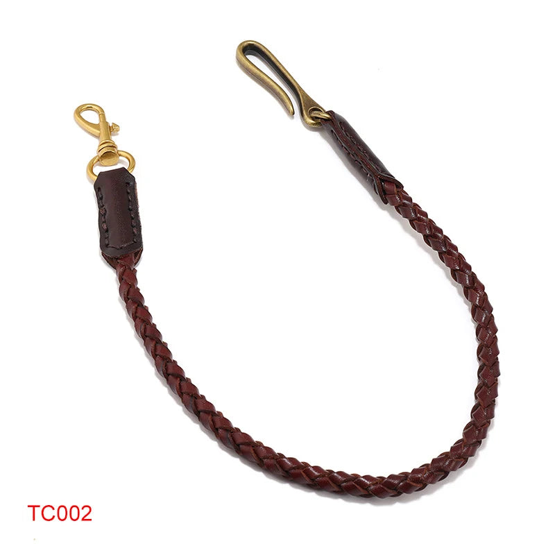 Chaîne de taille en cuir véritable