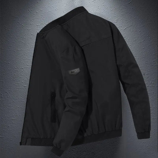 Long Sleeve Zipper Casual Coat