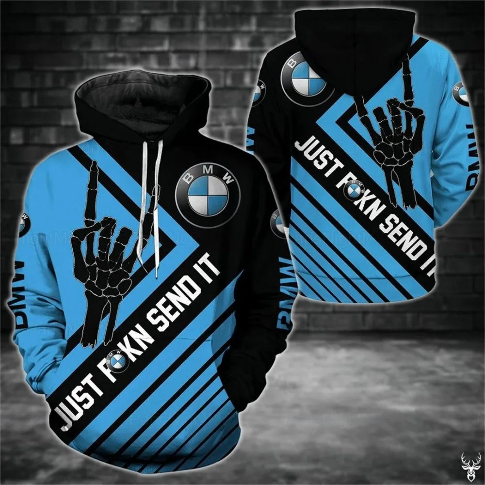 Motorradfahrer Kapuzenpullover Mann