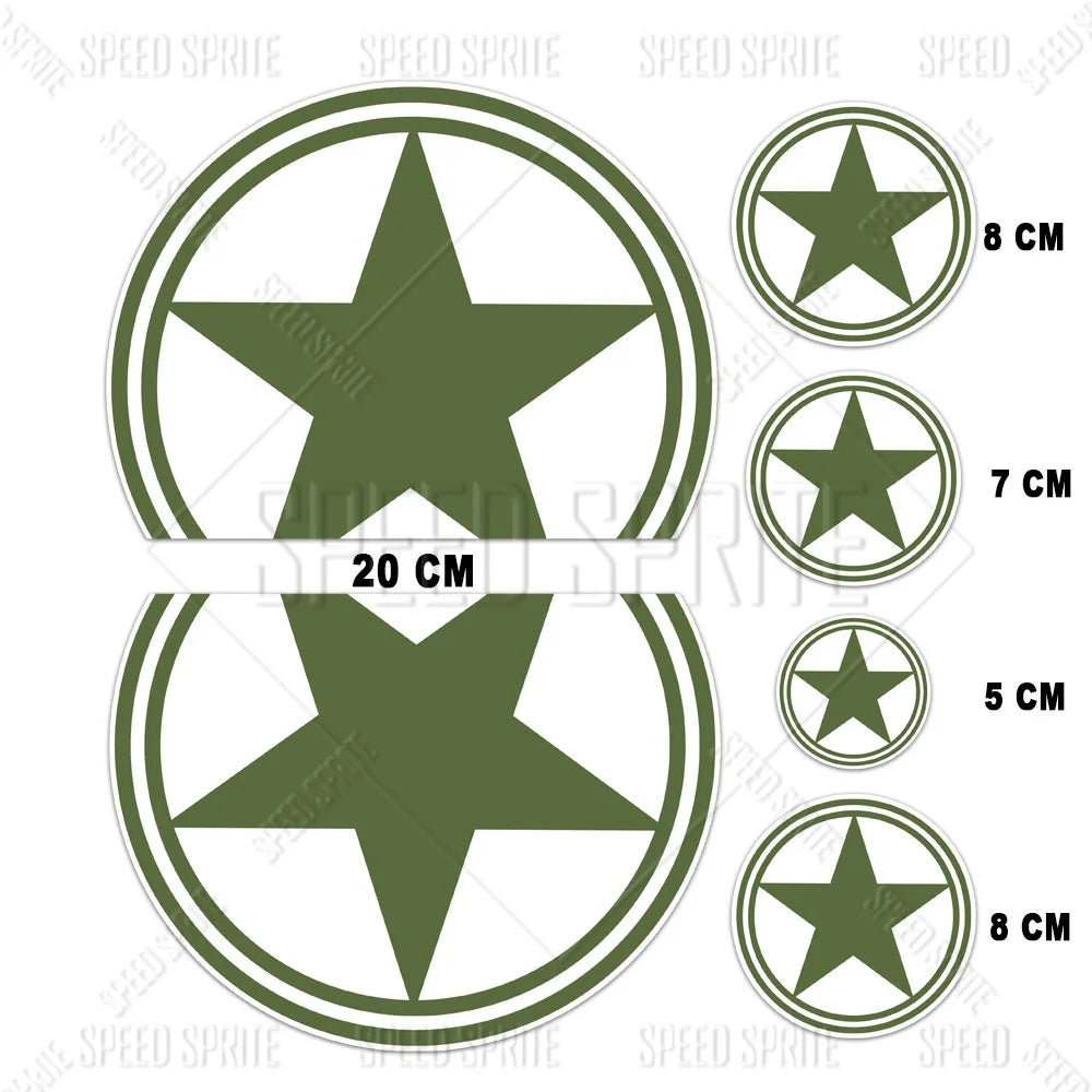 Motorcycle & Scooter Star Decals