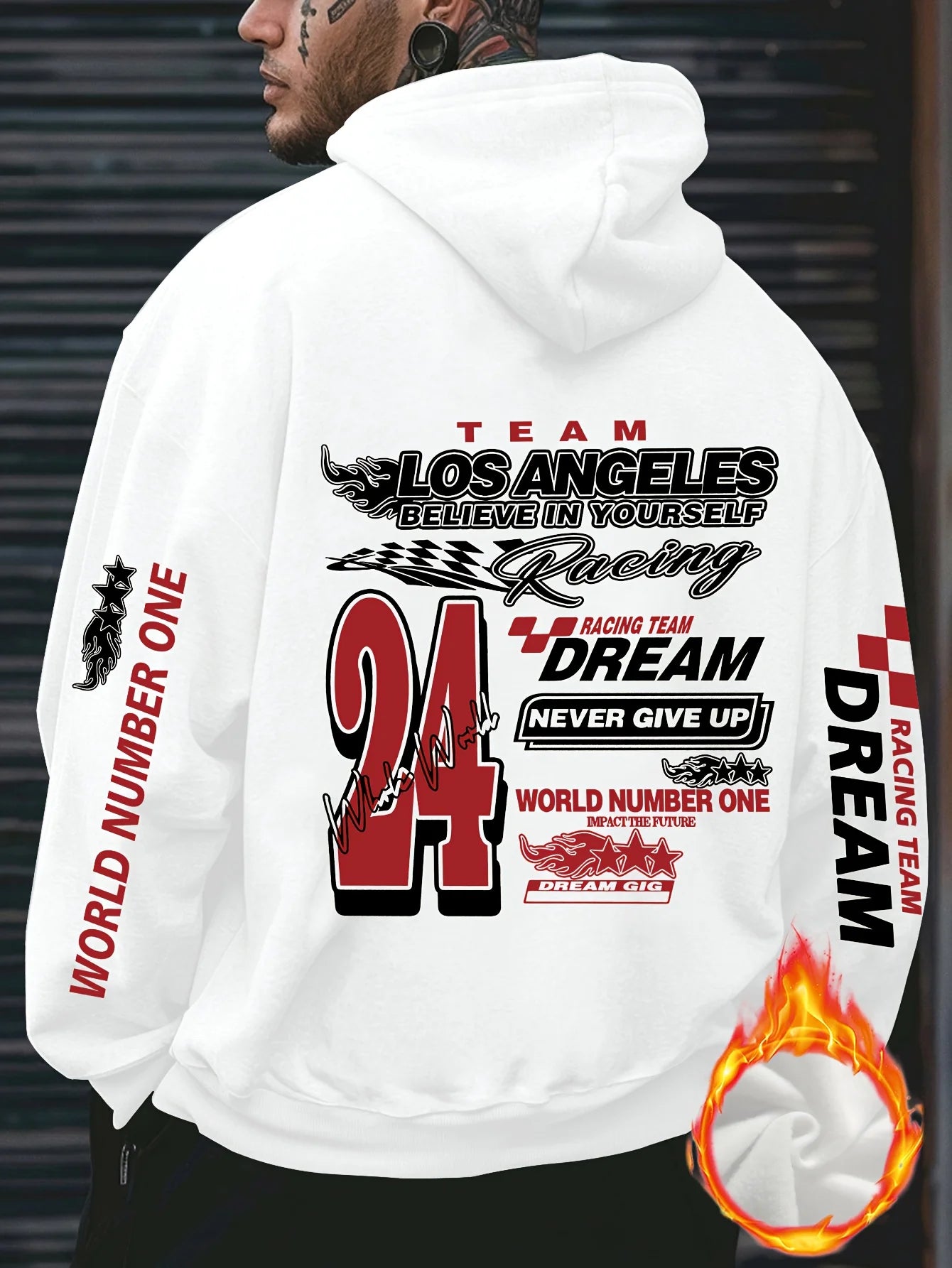 LA Racing “Never Give Up” Hooded 