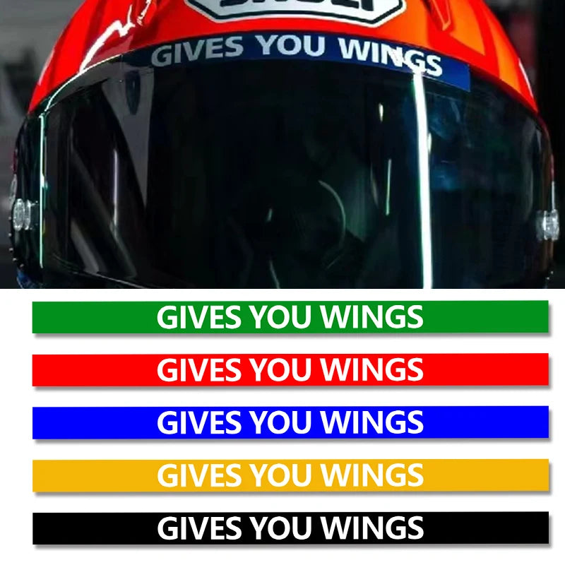Decalcomania universale per visiera del casco