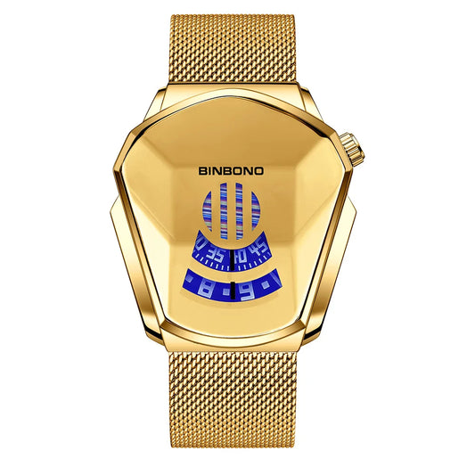 Geometric Shield Luxury Watch