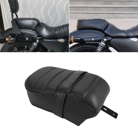 Motorcycle Black Passenger Seat 