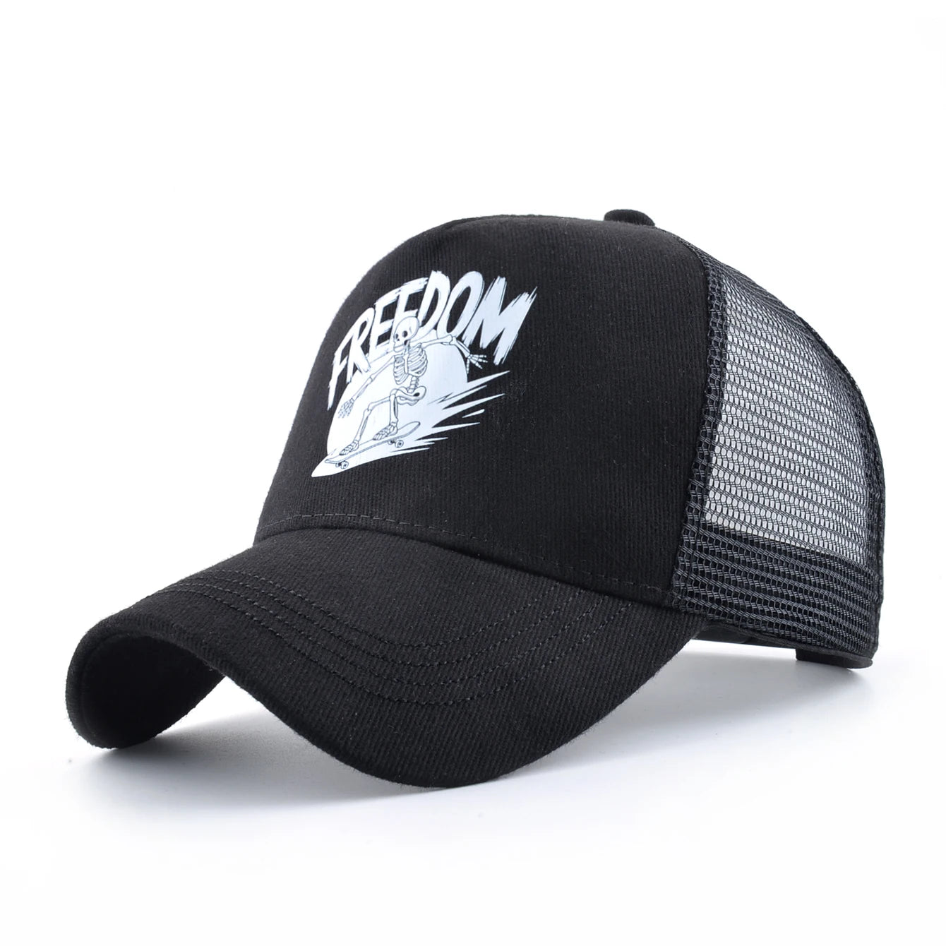 Skull Summer Cap for Motorcyclist 