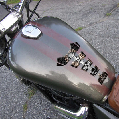 Motorcycle Skull Fuel Tank Pad