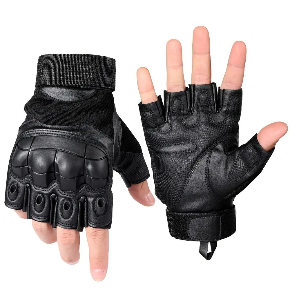Guantes de dedo completo de la motocicleta de cuero con pantalla táctil 