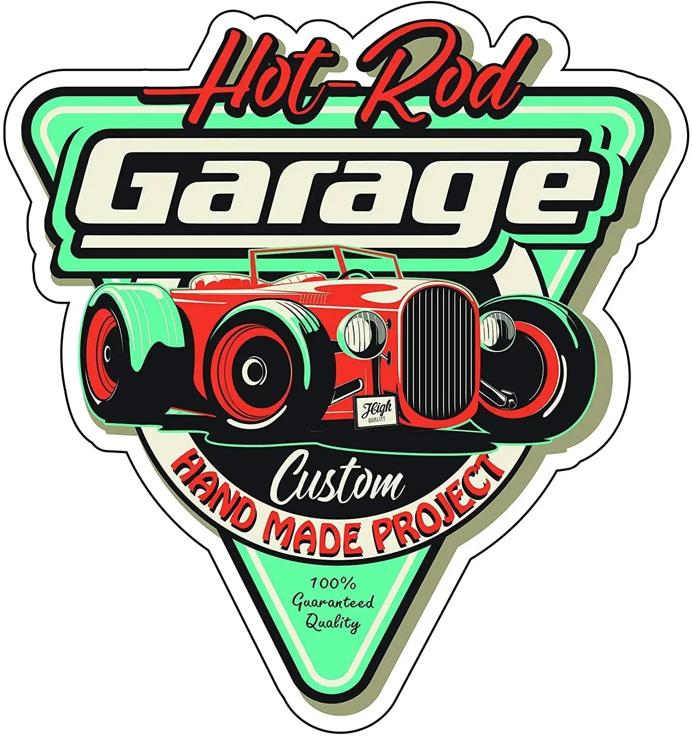 Conjunto de letreros de garaje vintage