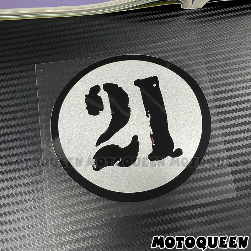 Cafe Racer Number Decals