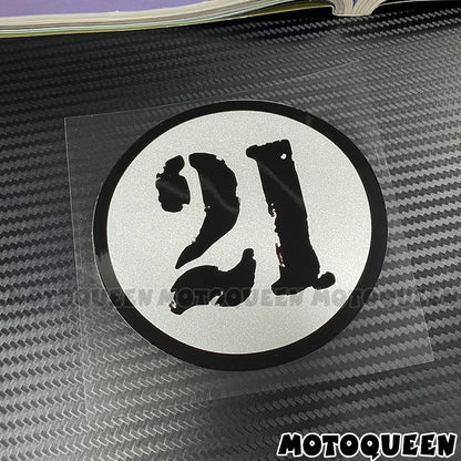 Cafe Racer Number Decals