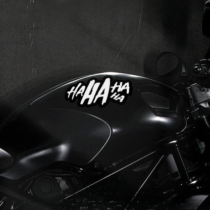 HA HA HA Motorcycle Sticker 