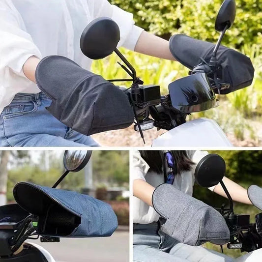 Guantes de manillar de motocicletas impermeables 
