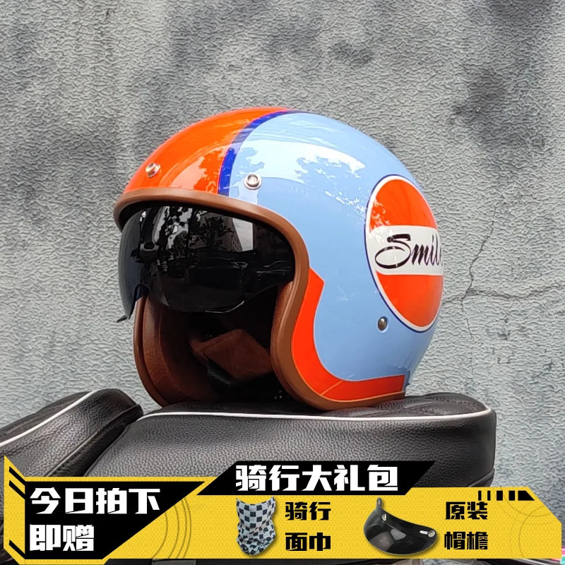 Open Face Half Motorcycle Helmet 