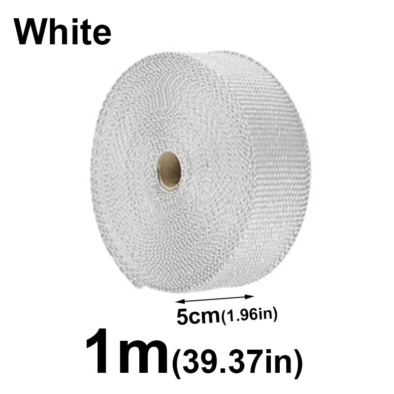Motorcycle Exhaust Thermal Tape – Header Wrap Glass Fiber 1/2M