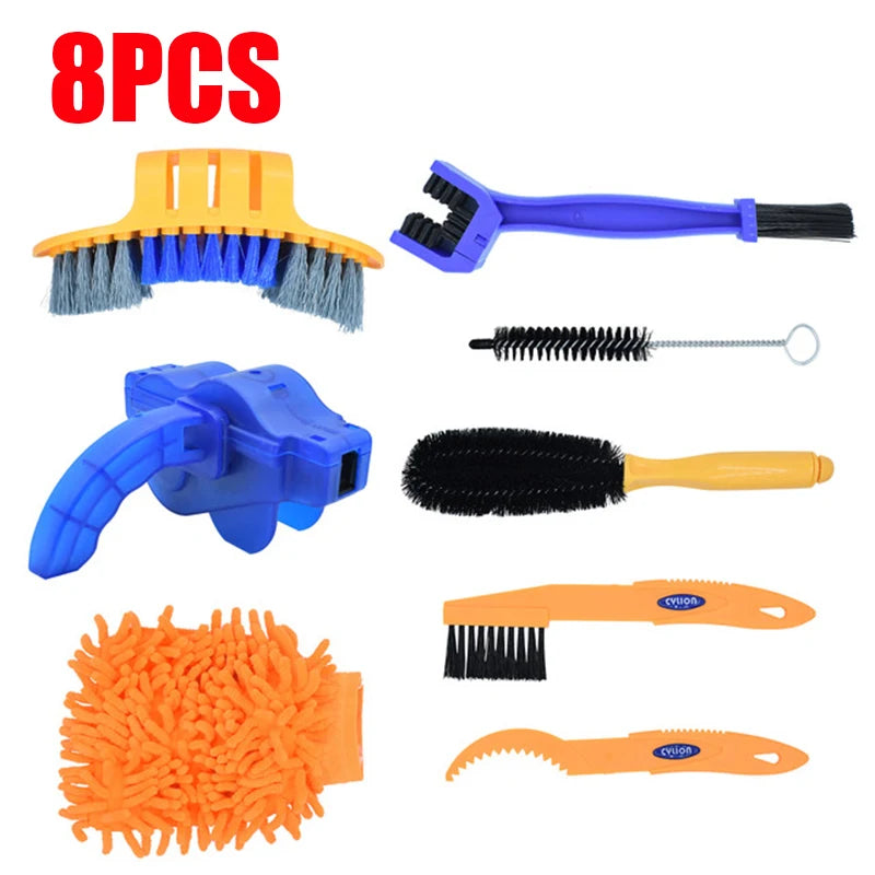 Chain Cleaner Motorcycle Cleaning Kit 