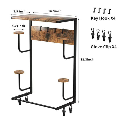 Motorcycle Helmet & Gear Storage Rack 