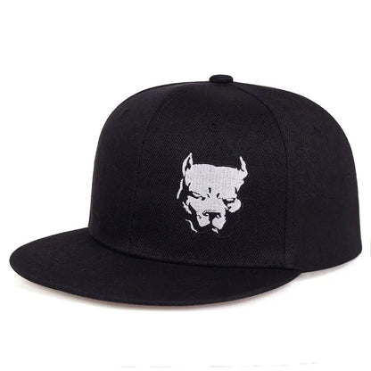 Dog Head Embroidery Cap