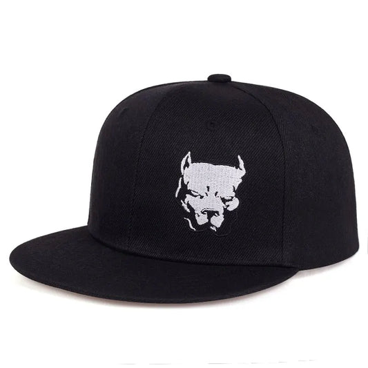 Dog Head Embroidery Cap