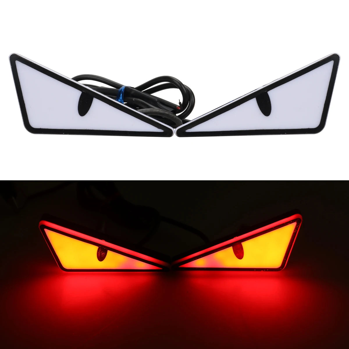 2Pcs Motorcycle LED Demon Eye 